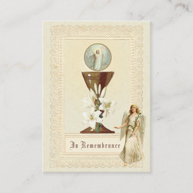 Sacrament of Initiation Jesus Baptism Confirmation Enclosure Card (Front)