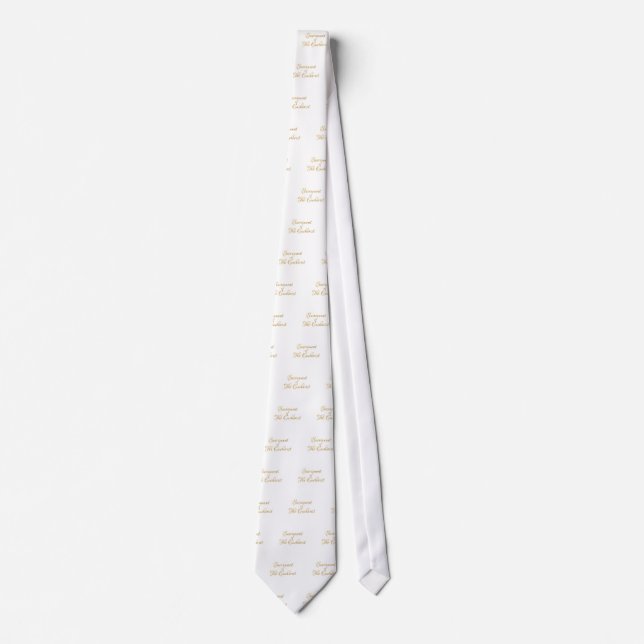 Sacrament of The Eucharist Golden 3D Look Neck Tie (Front)