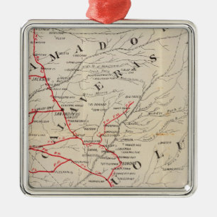 Sacramento, Amador, Calaveras, San Joaquin Metal Ornament