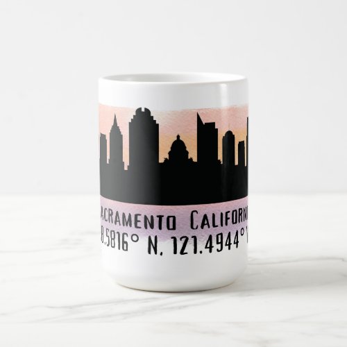 Sacramento CA City Skyline   Coffee Mug