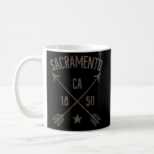 Sacramento Ca Distressed Boho Style Home City Coffee Mug