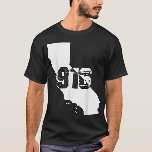 Sacramento California 916 Area Code T_Shirt