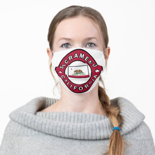 Sacramento California Adult Cloth Face Mask