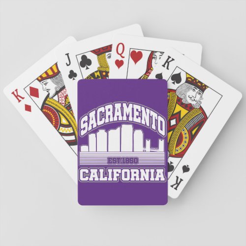 SacramentoCalifornia Playing Cards