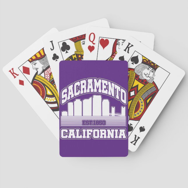 Sacramento,California Poker Cards (Back)