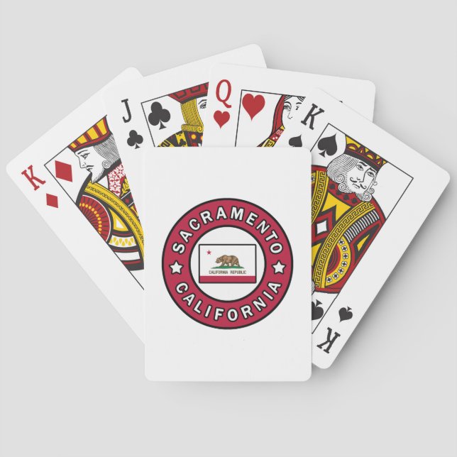 Sacramento California Poker Cards (Back)