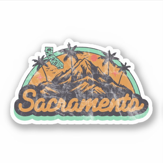 Sacramento, California Sticker (Front)