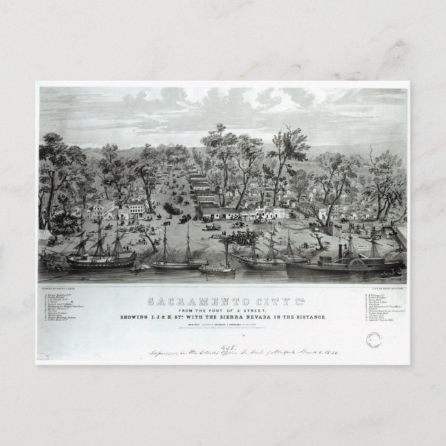 Sacramento City, California Postcard (Front)