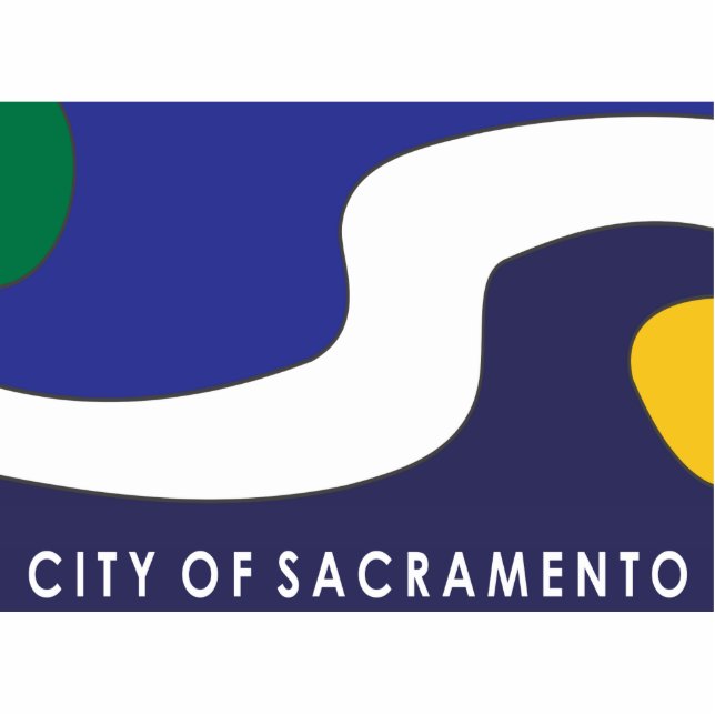 Sacramento city flag cutout (Front)