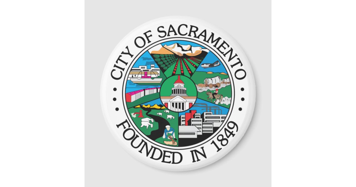 Sacramento city seal magnet | Zazzle.com