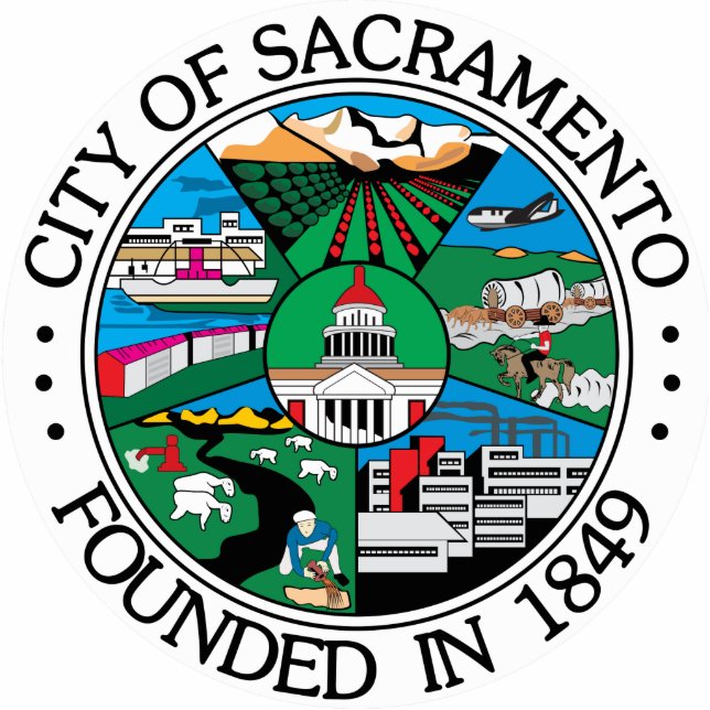 Sacramento city seal statuette (Front)