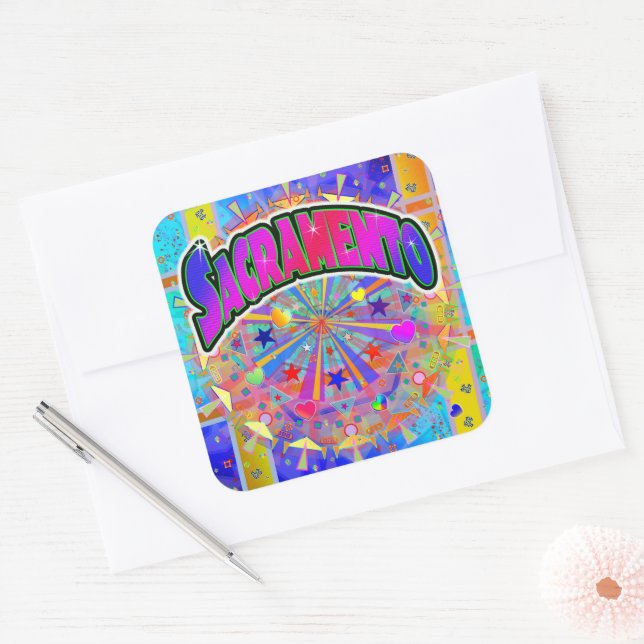 Sacramento Cosmic Unity Sticker (Envelope)