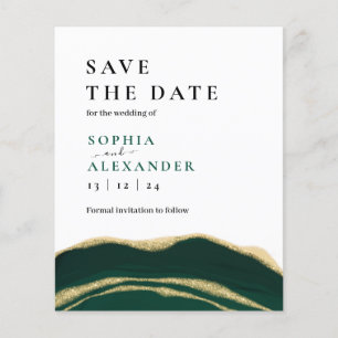 Sacramento green agate Save the date card