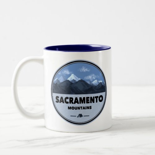Sacramento Mountains New Mexico Camping Two-Tone Coffee Mug