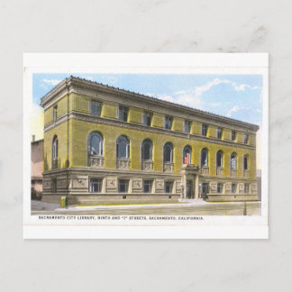 Sacramento Public Library Historical Postcard