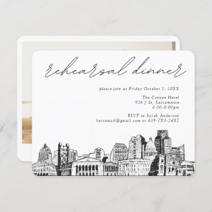 Sacramento Rehearsal Dinner Invite Enclosure Card