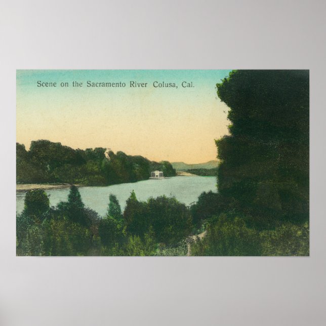 Sacramento River SceneColusa, CA Poster (Front)
