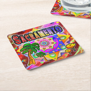 Sacramento Tropical Friends Coaster