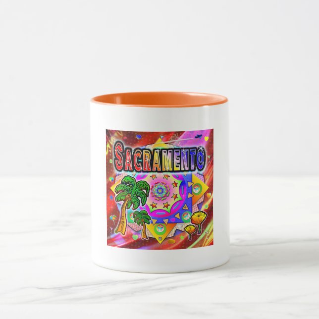 Sacramento Tropical Friends Mug (Center)