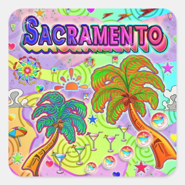 Sacramento Vacation Target Sticker (Front)