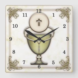 Sacraments Square Wall Clock