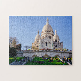 Sacre Coeur Basilica, French Architecture, Paris Jigsaw Puzzle