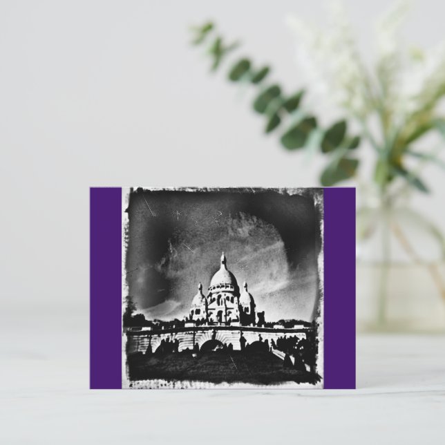 Sacre Coeur BW Postcard (Standing Front)