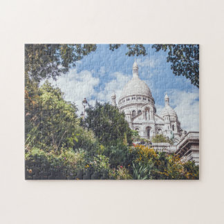 Sacre Coeur Cathedral Landmark Paris France Sights Jigsaw Puzzle