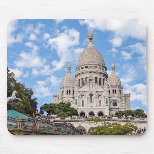 Sacre Coeur on Montmartre hill _ Paris France Mouse Pad