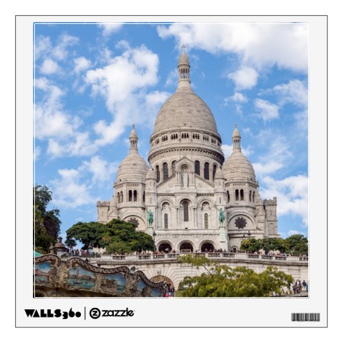 Sacre Coeur on Montmartre hill _ Paris France Wall Decal