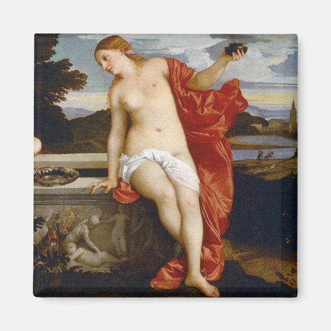 Sacred and Profane Love, Tiziano Vecelli, 1515 Magnet (Front)