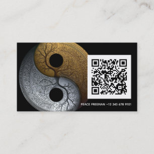 Sacred Balance   Yin Yang Symbol Business Card