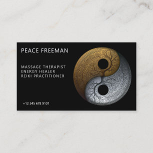 Sacred Balance   Yin Yang Symbol Business Card