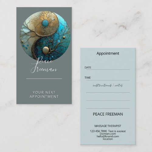 Sacred Balance | Yin Yang Symbol Business Card