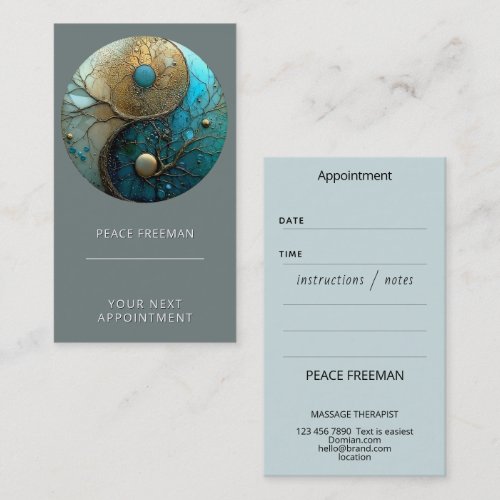 Sacred Balance | Yin Yang Symbol Business Card