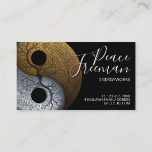 Sacred Balance   Yin Yang Symbol Business Card