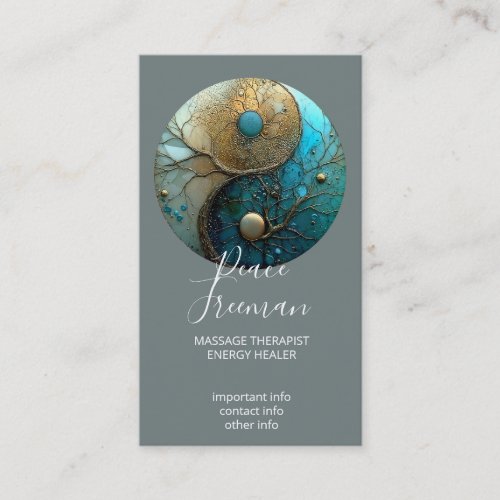Sacred Balance | Yin Yang Symbol Business Card