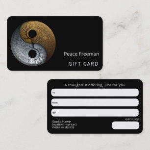 Sacred Balance   Yin Yang Symbol Business Card