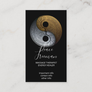 Sacred Balance   Yin Yang Symbol Business Card