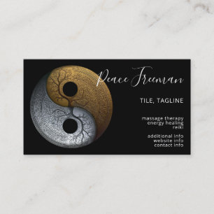Sacred Balance   Yin Yang Symbol Business Card