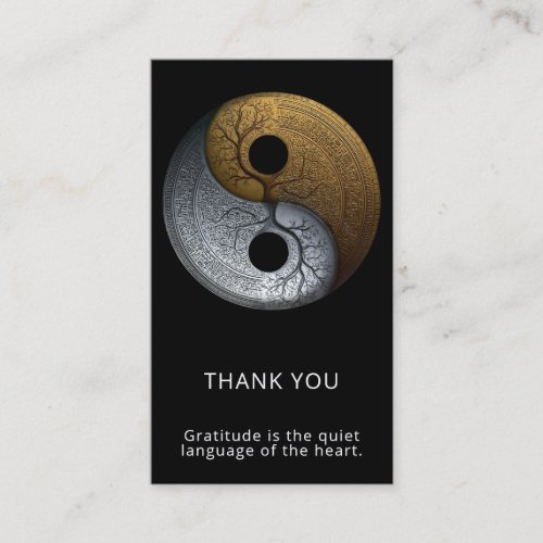 Sacred Balance | Yin Yang Symbol Business Card
