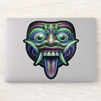 Sacred Barong Mask - Good Fortune Bali Amulet Sticker