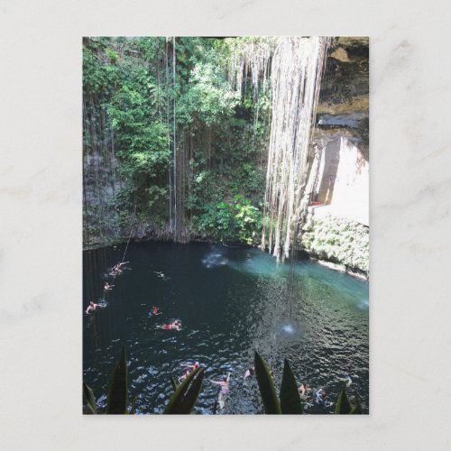 Sacred Blue Cenote Ik Kil Mexico 2 Postcard