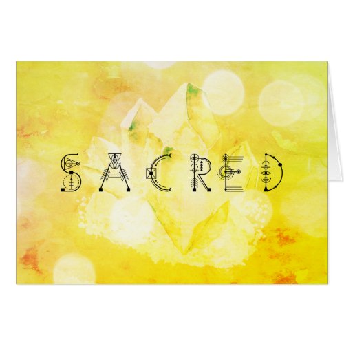 *~* SACRED Bright Yellow Gold Green Cards
