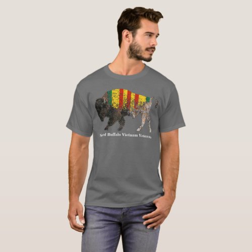 Sacred Buffalo Vietnam Veteran Spirit T_Shirt