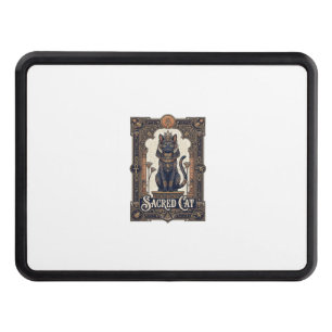 Sacred Cat Cat Ancient Egypt Vintage Vector Art Sh Hitch Cover