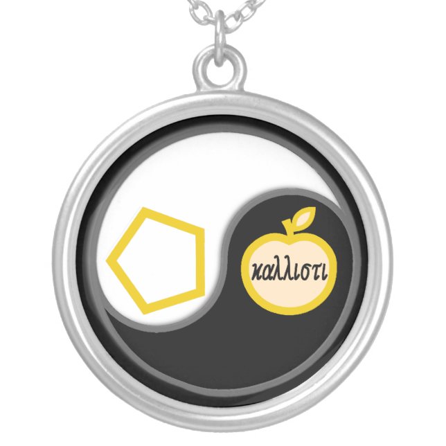 Sacred Chao Amulet Silver Plated Necklace (Front)