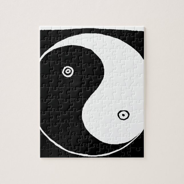 Sacred Chinese Yin Yang Spiritual Symbol Jigsaw Puzzle (Vertical)