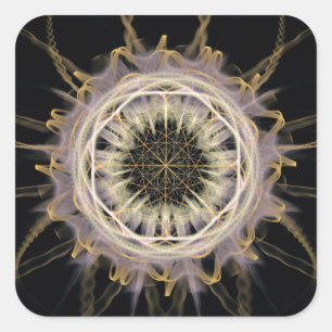 Sacred composition square sticker