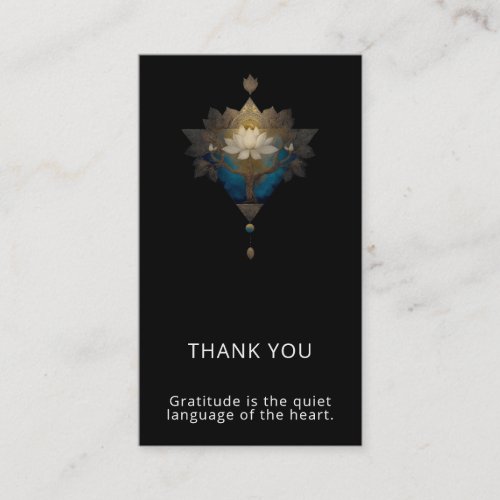SACRED CONVERGENCE | ALCHEMICAL LOTUS SYMBOL BUSINESS CARD